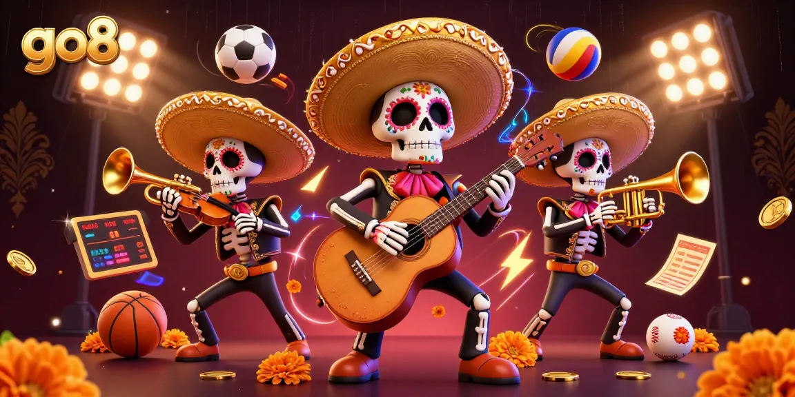 go8 enhances sports betting engagement with a vibrant Day of the Dead casino illustration.