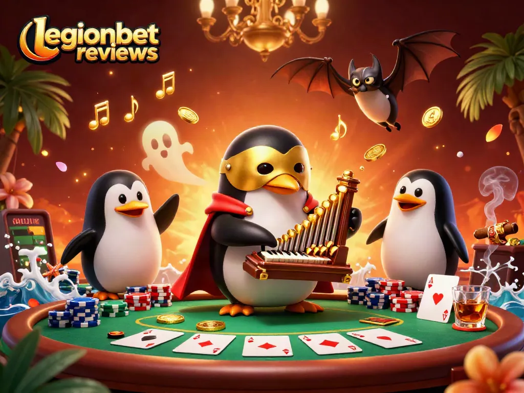 Experience thrilling action with legionbet reviews featuring a penguin and golden coins!