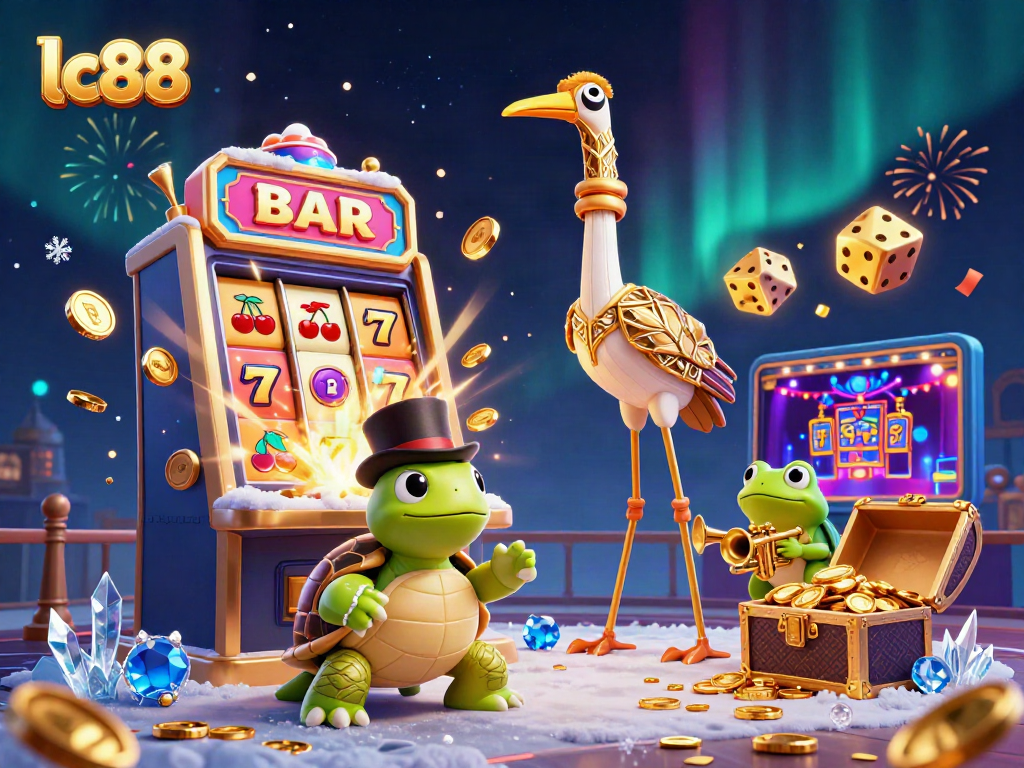Spin the reels and win big at lc88 with animated casino fun featuring slot machines and exciting characters!